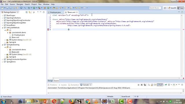 18. Spring bean Life Cycle using callback interfaces смотреть онлайн