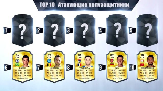 FIFA 16 / TOP 10 Атакующие полузащитники / Сборка лучшего состава смотреть онлайн
