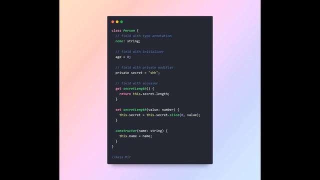 15 Classes in TypeScript смотреть онлайн