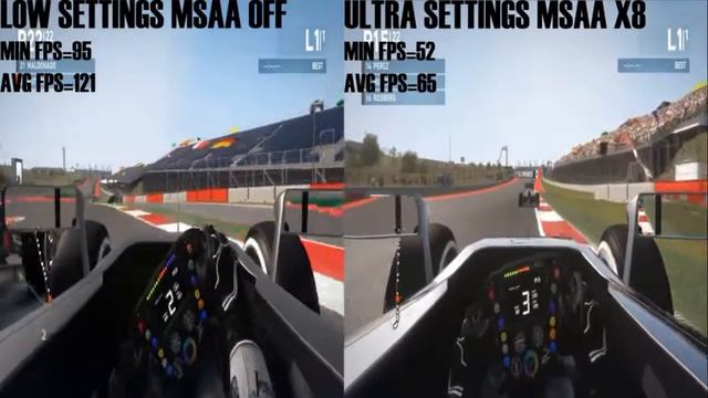 F1 2014 LOW/ULTRA SETTINGS NVIDIA GTX 745 смотреть онлайн