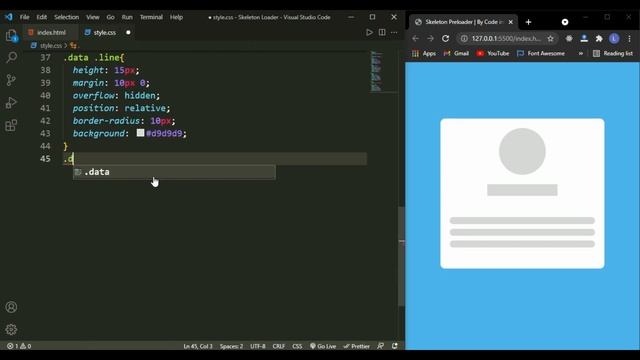 How to create Skeleton Loading Animation with HTML and CSS | Skeleton Preloader Animation HTML, CSS смотреть онлайн