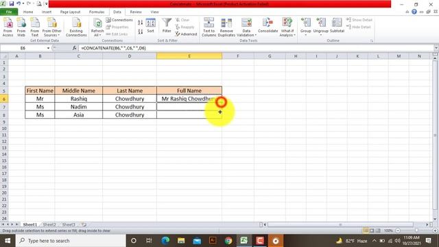 How to Use Concatenate Formula and text to Column function in Bangla смотреть онлайн