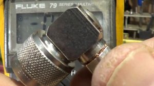 Разделка N-GN разъёма,обжимной.Разъем коаксиальный угловой.