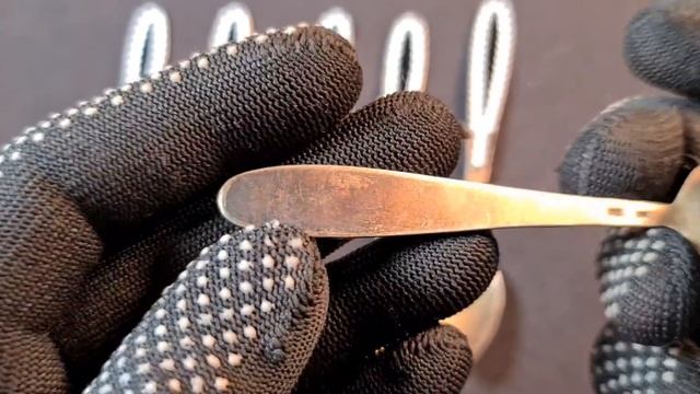 Набор серебряных кофейных ложек. Эмаль, 916 проба смотреть онлайн