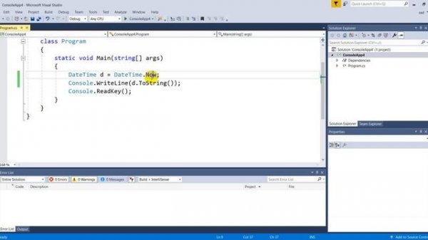 كورس #C الدرس 70 : العمل مع التاريخ والوقت وتنسيقه DateTim