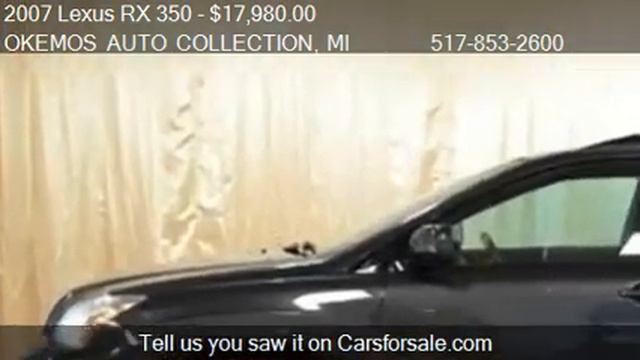 2007 Lexus RX 350 350 - for sale in OKEMOS, MI 48864 смотреть онлайн