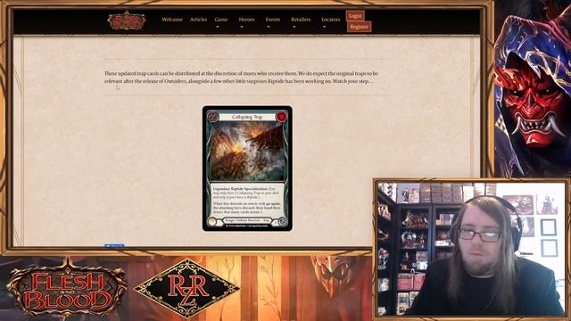 THEY. FIXED. TRAPS!! New Outsiders Spoilers! Flesh and Blood TCG смотреть онлайн