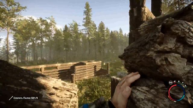 Sons of The Forest Building - How To Build a Wooden Fort смотреть онлайн