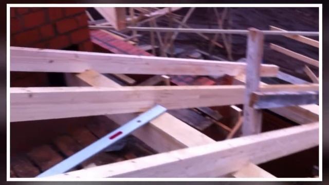 Монтаж стропильной системы из клееного бруса и керамической черепицы. смотреть онлайн