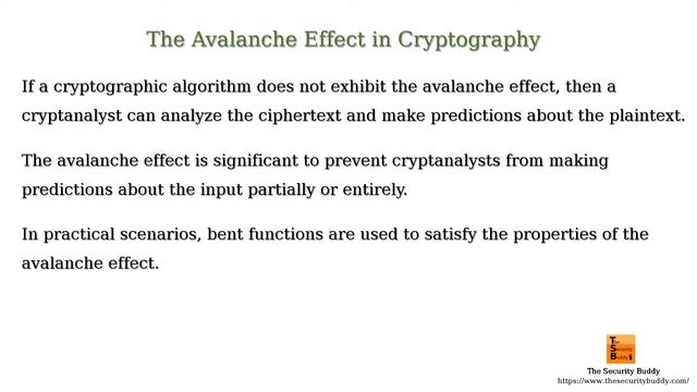 What is the avalanche effect in cryptography? смотреть онлайн
