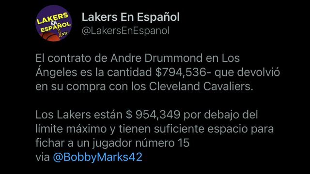 🔥 ANUNCIO DE ANDRE DRUMMOND 😱 NOTICIAS de la LESION de LEBRON JAMES | FICHAJE DE JEFF TEAGUE смотреть онлайн