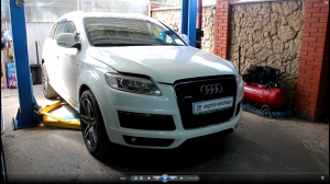 Переборка тяг датчиков высоты подвески на АУДИ Q7 2008 AUDI Q7 3,0 дизель
