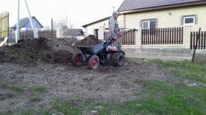 Садовая тачка к мотоблоку