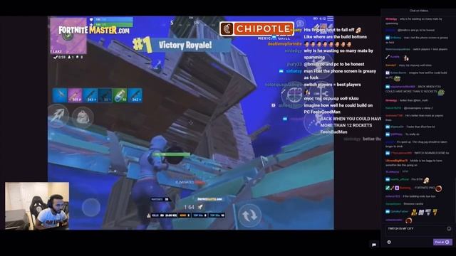 Hamlinz React to Fornite Mobile Buildings very Fast and height!!! смотреть онлайн