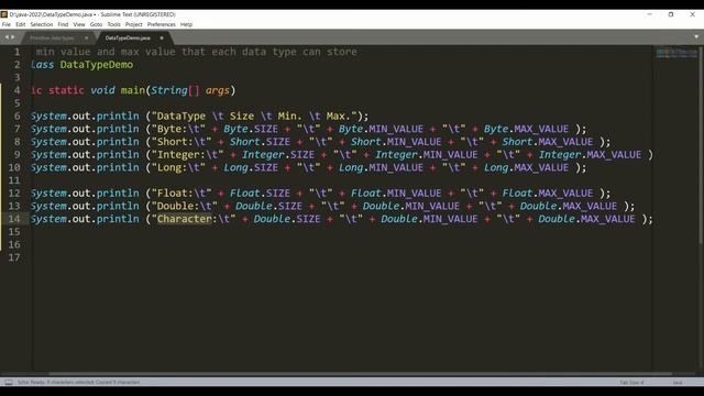 Primitive Data Types in Java смотреть онлайн