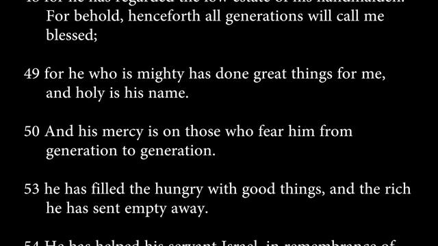 Luke 1:46-50, 53-54