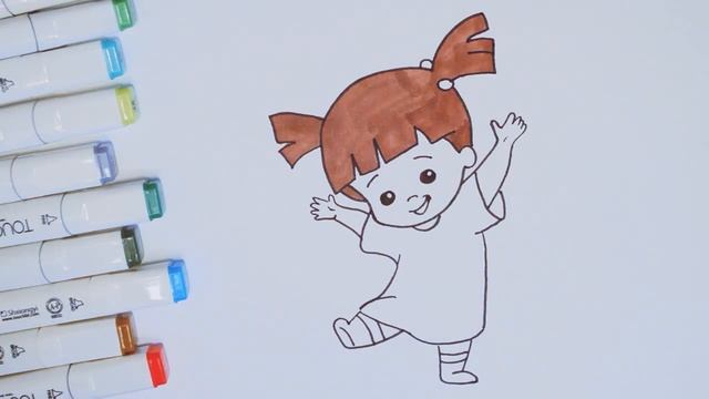 Как нарисовать Бу из корпорации монстров. How to Draw Boo. Monsters corporation смотреть онлайн