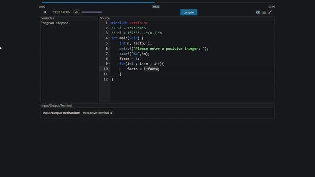 Use recursion to make a function use itself the factorial example смотреть онлайн