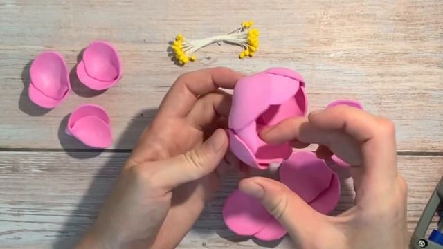 ОЧЕНЬ КРАСИВЫЙ цветок из фоамирана. смотреть онлайн