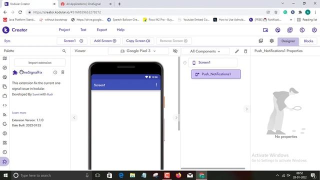 (Fix) one signal notification not sending problem in kodular смотреть онлайн