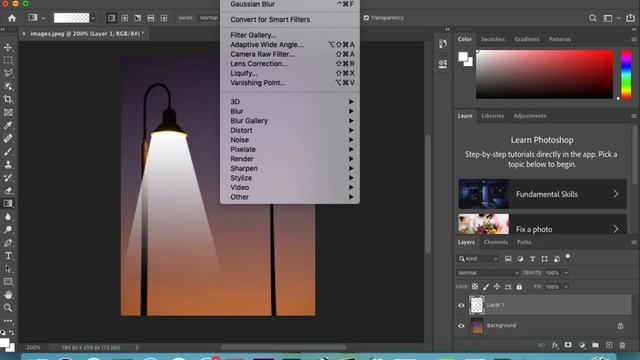 How to add sun rays, lighting effects to our pics on photoshop смотреть онлайн