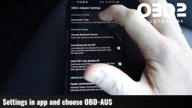 OBD-AUS OBD2 Scan Tool Setup Connection Android Bluetooth смотреть онлайн
