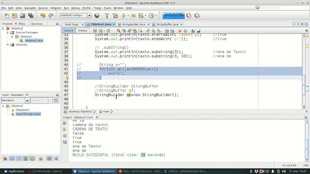 Java SE 0090 Clase StringBuilder смотреть онлайн