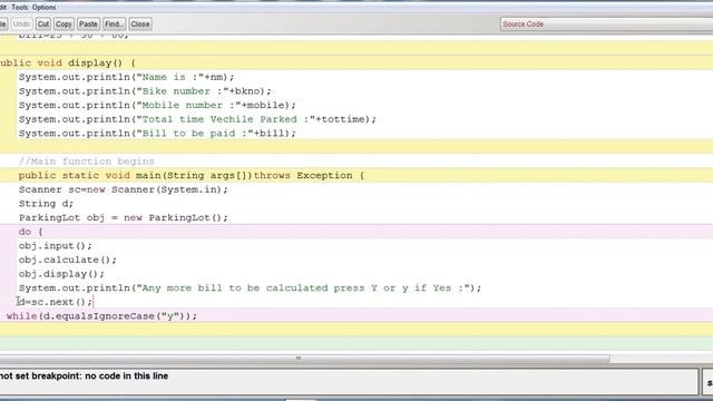 PARKING LOT BILL TO BE PAID AS NON PARAMETERIZED CONSTRUCTORS||JAVA CLASS by ASHISH смотреть онлайн