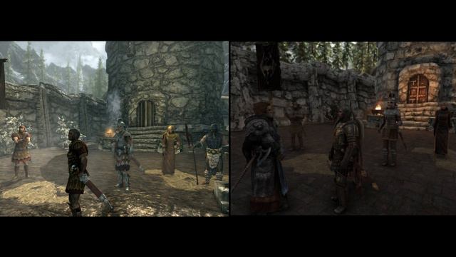 Skyrim Vanilla vs Skyrim Nolvus смотреть онлайн