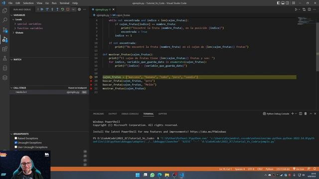 Visual Code: Ejecución y debug con Python смотреть онлайн