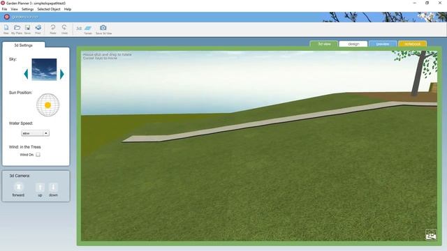 Garden Planner adjusting terrain in 3d view смотреть онлайн