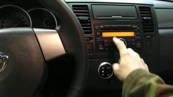 Разблокировка  магнитолы Nissan Tiida