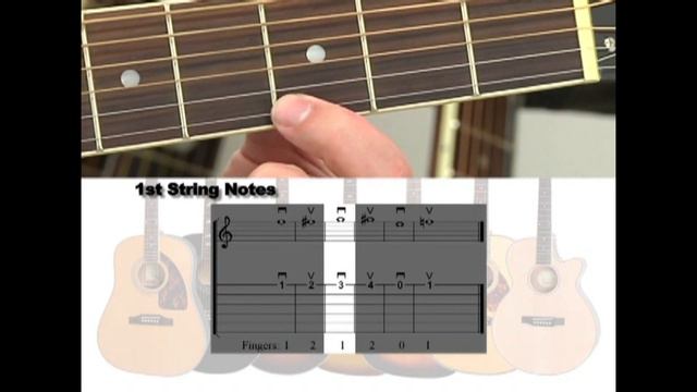 EASY ACOUSTIC GUITAR episode 08 Playing Hand, 1st String Notes, Half Steps смотреть онлайн