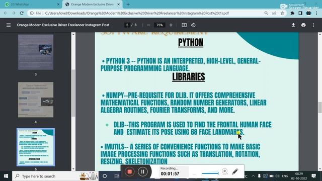 Team Griffendor || ACE || hackvsit4.0 || Driver Drowsiness Detection System || OpenCV смотреть онлайн