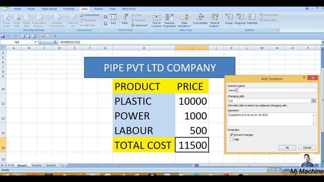 SCENARIO MANAGER IN MS OFFICE EXCEL, IN Hindi, By MANISH Sir, L09 смотреть онлайн
