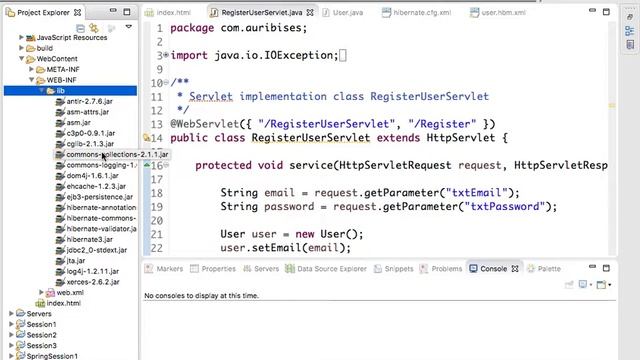Java EE MVC Example with Hibernate смотреть онлайн