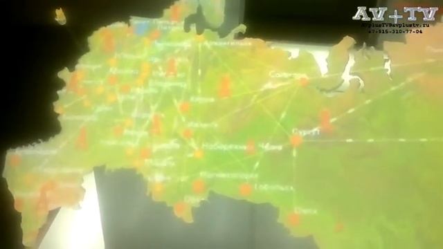 Креативный способ создания проекционной живой карты