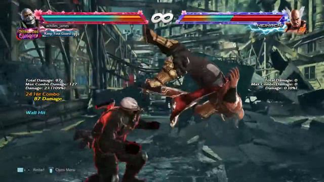 Tekken 7 Bryan Fury TJU practice rg combo idea смотреть онлайн