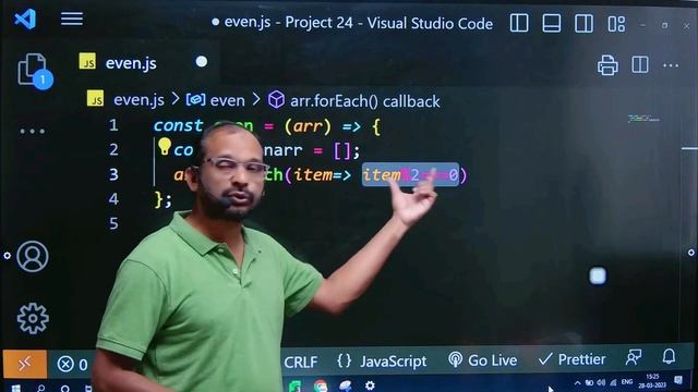 Even Numbers | forEach Method | JavaScript | ES6 | Amjad Sir | PickupBiz Learning смотреть онлайн