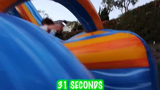 24 HOURS IN A BOUNCE HOUSE!! смотреть онлайн