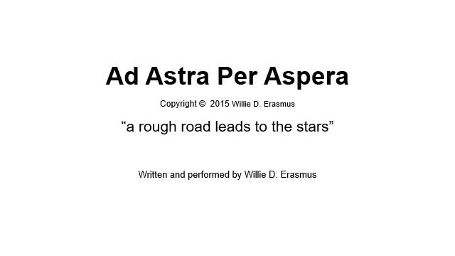 AD ASTRA PER ASPERA "A rough road leads to the stars смотреть онлайн