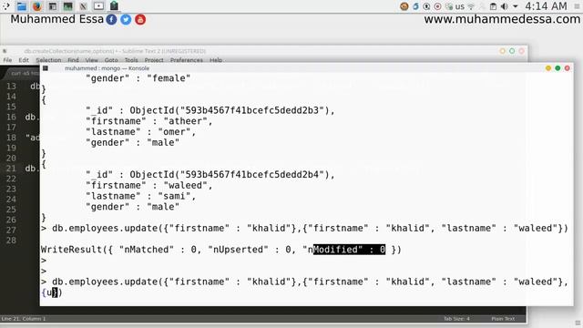 9 MongoDB remove, update & select documents смотреть онлайн