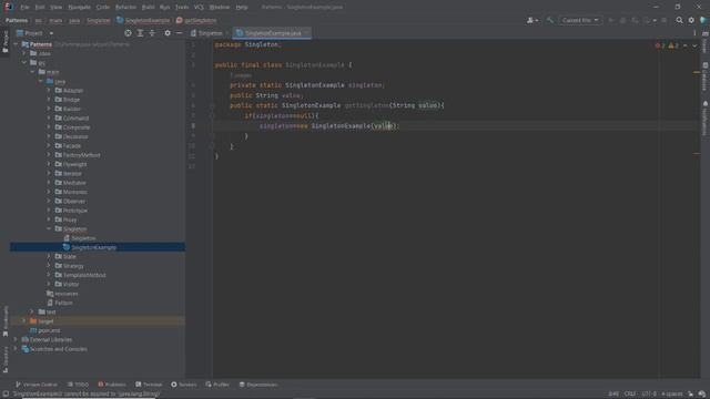Паттерны в Java (Singleton) смотреть онлайн