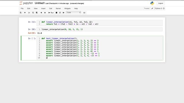Linear interpolation using Python | GitHub Copilot смотреть онлайн