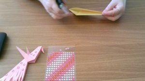 Жар-птица из бумаги. Оригами.