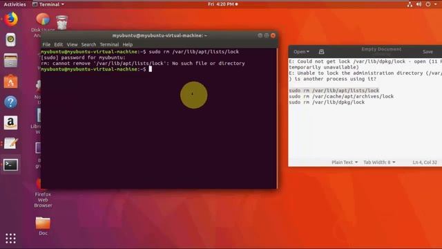 How to Fix Unable to Install Apps In Ubuntu (E: Could not get lock…) смотреть онлайн