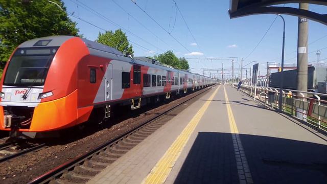 ЭС1П ПРОЕЗЖАЕТ СТАНЦИЮ Горький Сортировочный смотреть онлайн