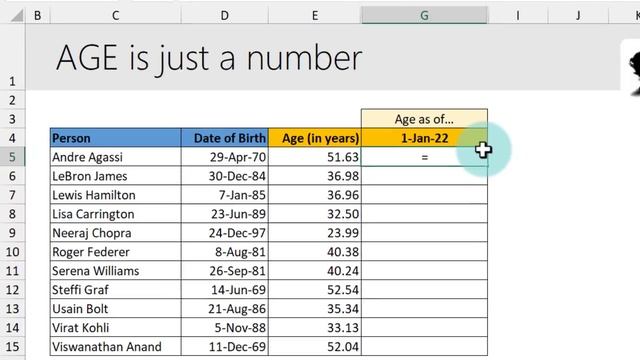 A "hidden" function to calculate age in Excel (and more) смотреть онлайн