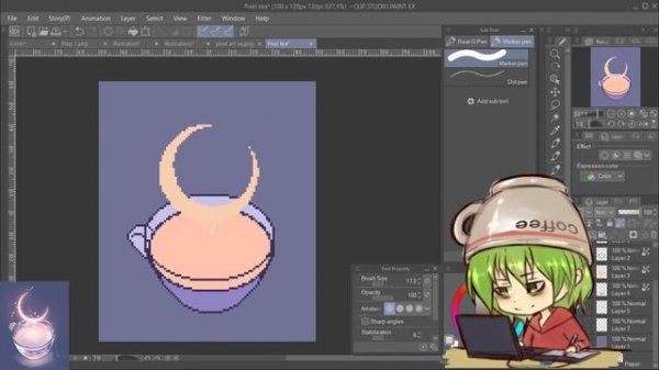 Turn Your Simple Illustrations into Pixel art Using Clip Studio Paint