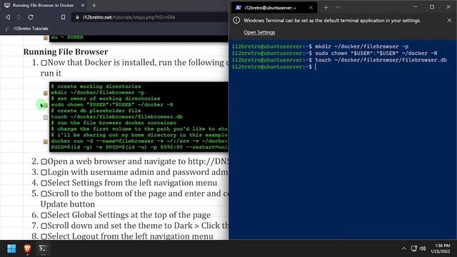 Running File Browser in Docker смотреть онлайн